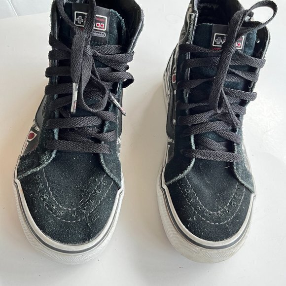 Vans‎ Shoes Vans X Nintendo Sk8 Hi Nes Controller All Over Print Game Over 5.5 - Picture 2 of 8